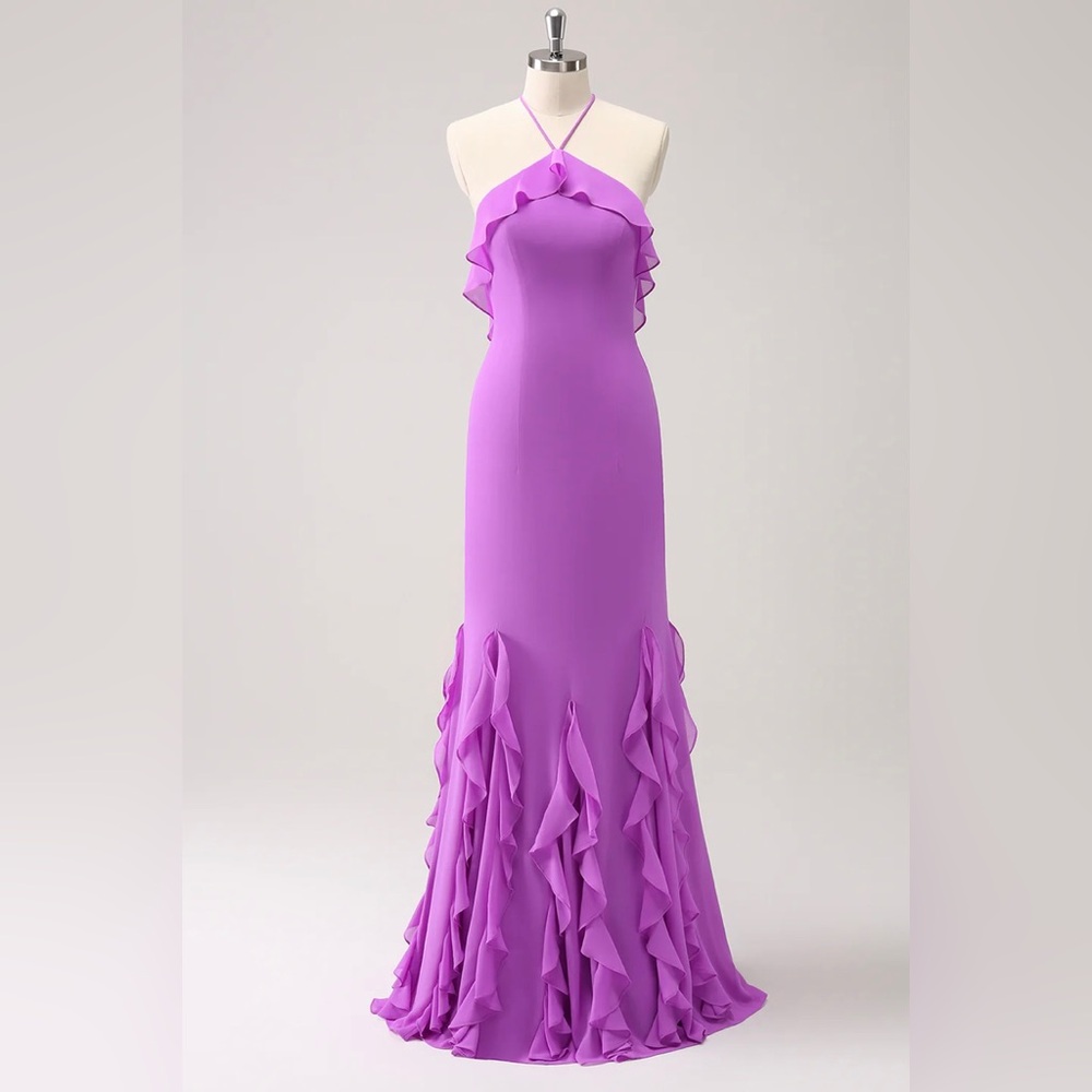 Lavender dress, Long maxi dress, wedding dress, party dress, birthday dress.